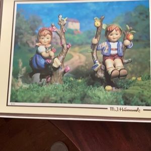 4 vintage Hummel cork board placemats